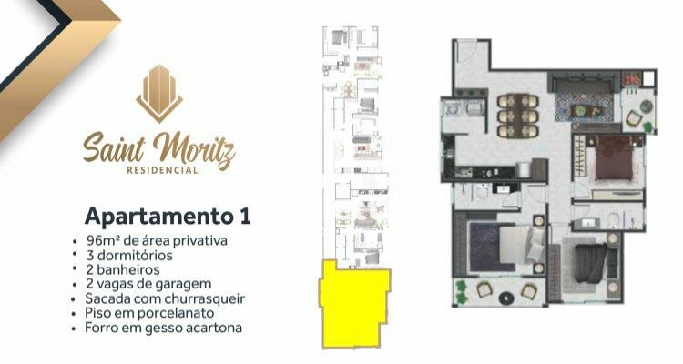 ED. SAINT MORITZ 03 Dorm. com Suíte — Miniatura 13