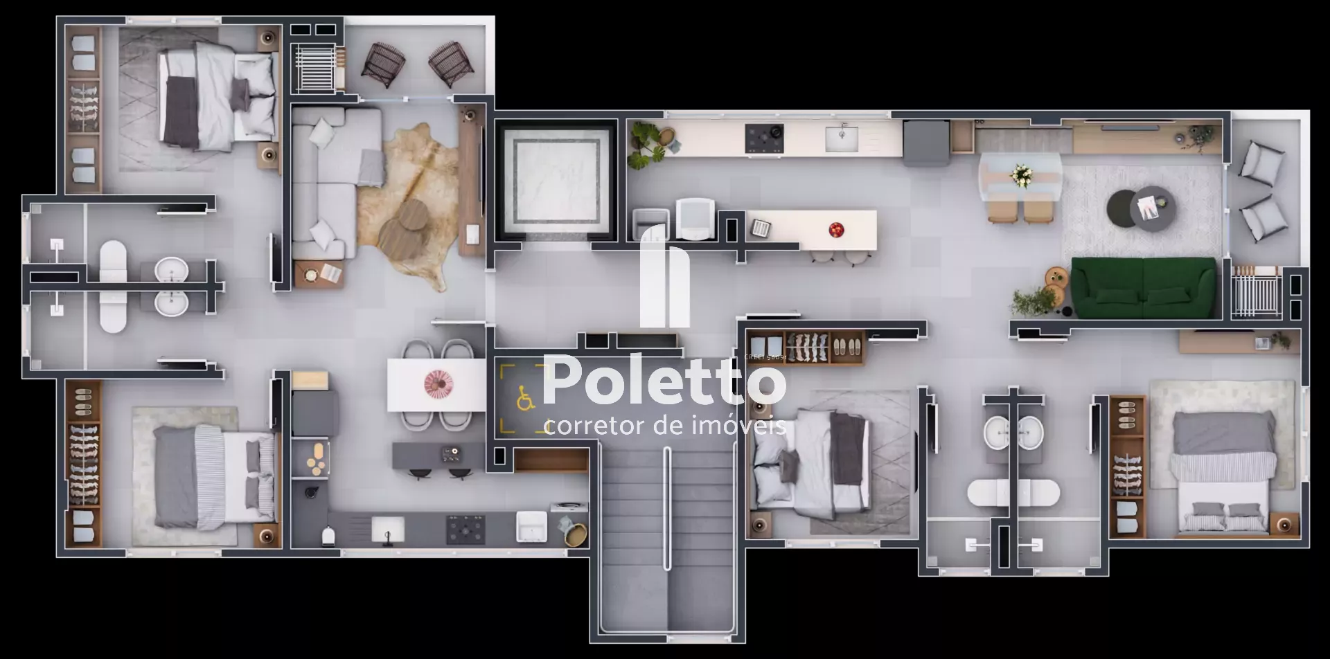 Apartamentos de 02 dormitórios na planta - La Vita Residence — Miniatura 9