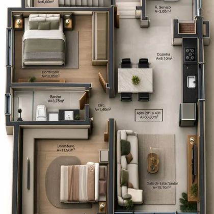 Comprar - Apartamento