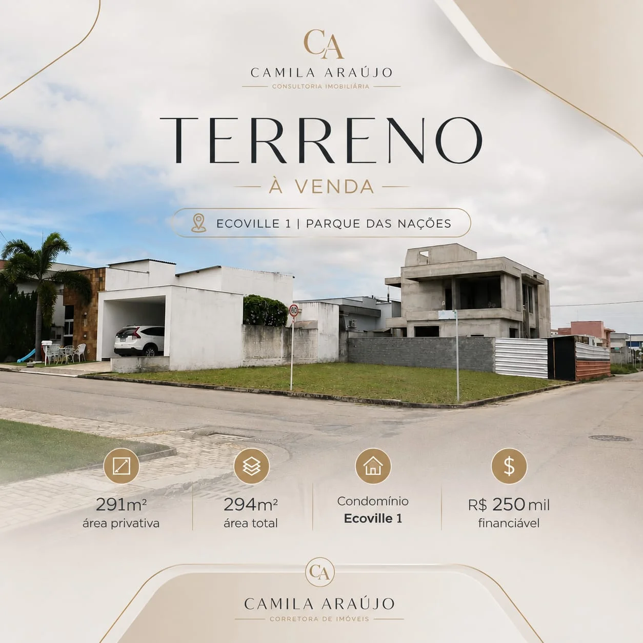 Lote no Condomínio Clube Ecoville 1