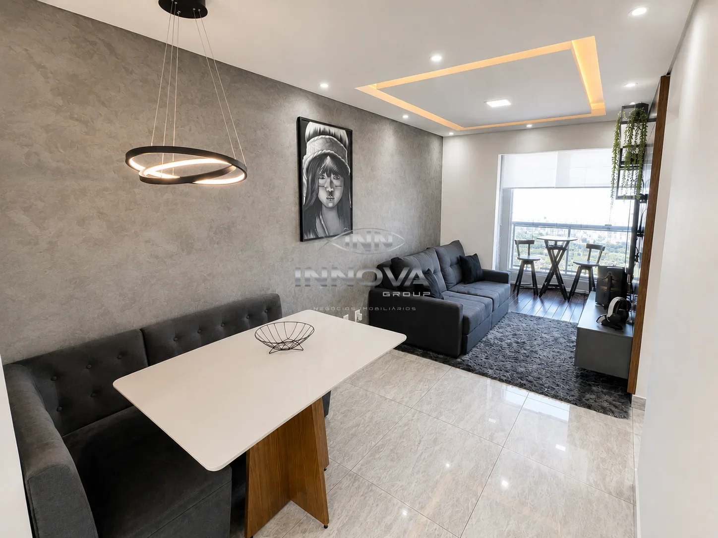 Apartamento mobiliado para aluguel, 52m² com 2 dormitórios, sacada, vaga e lazer no Jd Roberto, Osasco