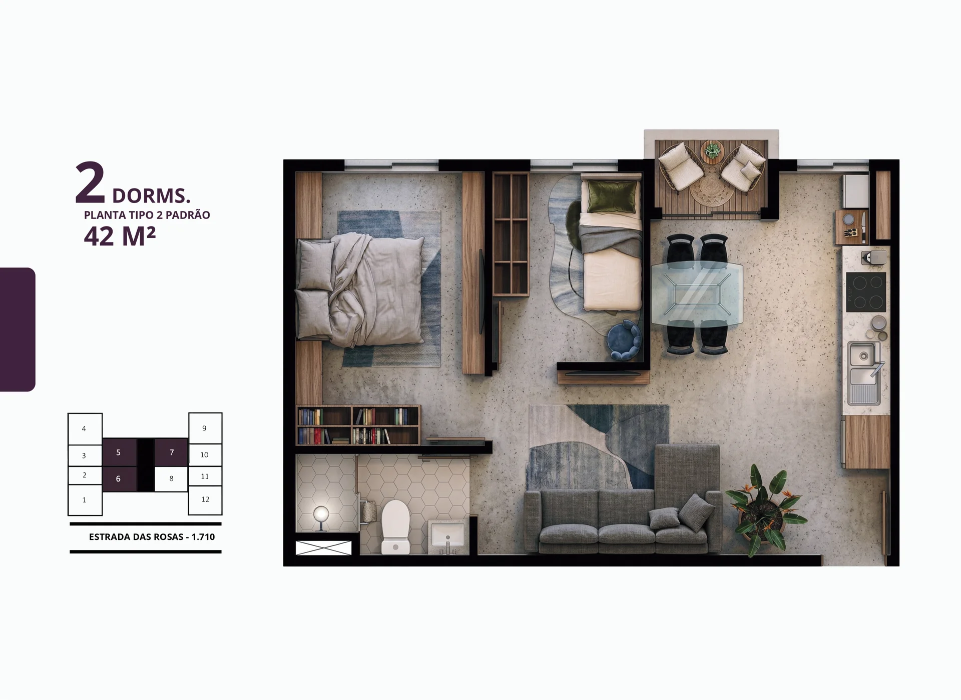Apartamento em obras de 35 a 42m², 1 e 2 dormitórios, com sacada, opção de vaga no Santa Maria, Osasco — Miniatura 13