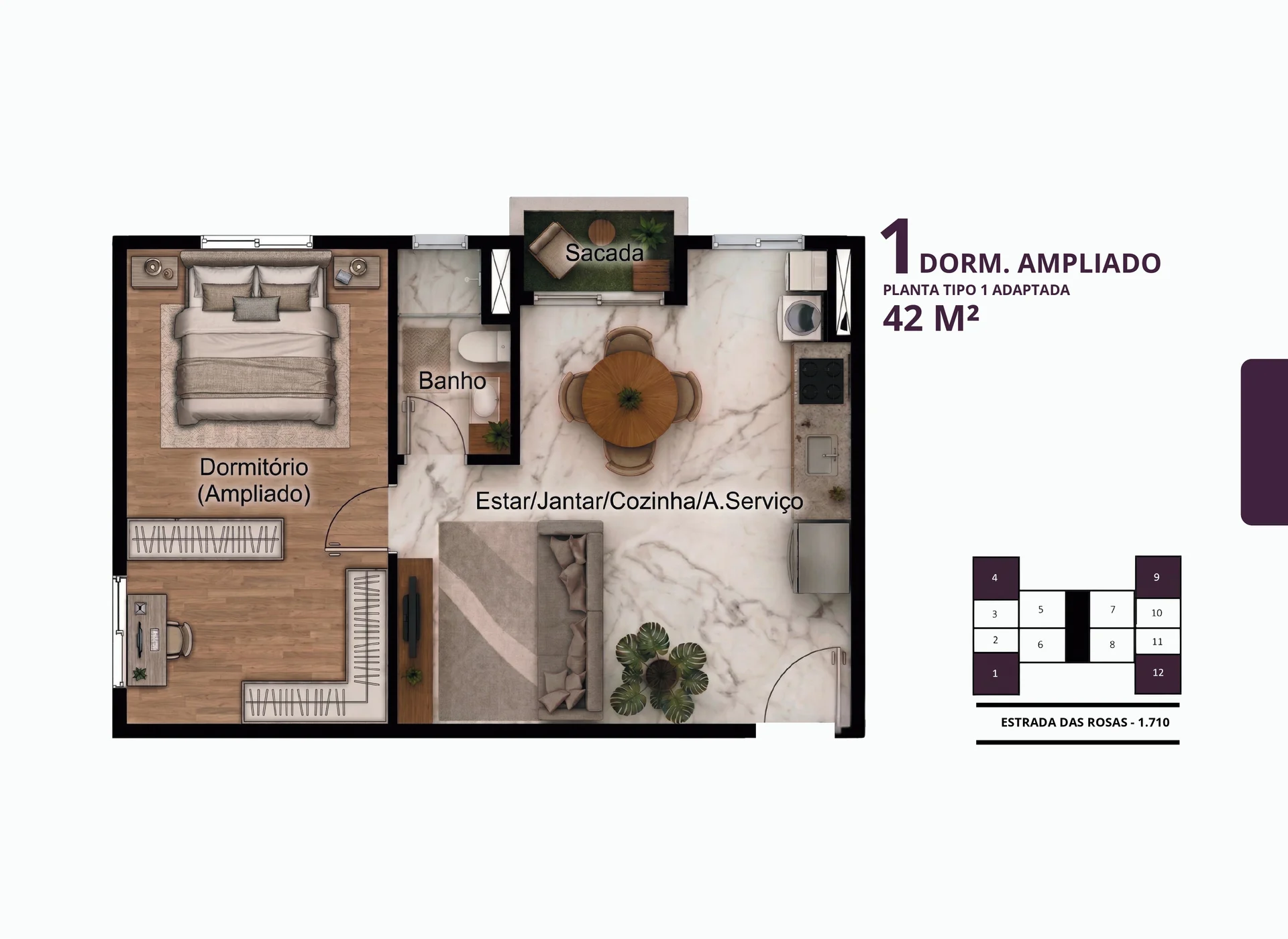 Apartamento em obras de 35 a 42m², 1 e 2 dormitórios, com sacada, opção de vaga no Santa Maria, Osasco — Miniatura 12