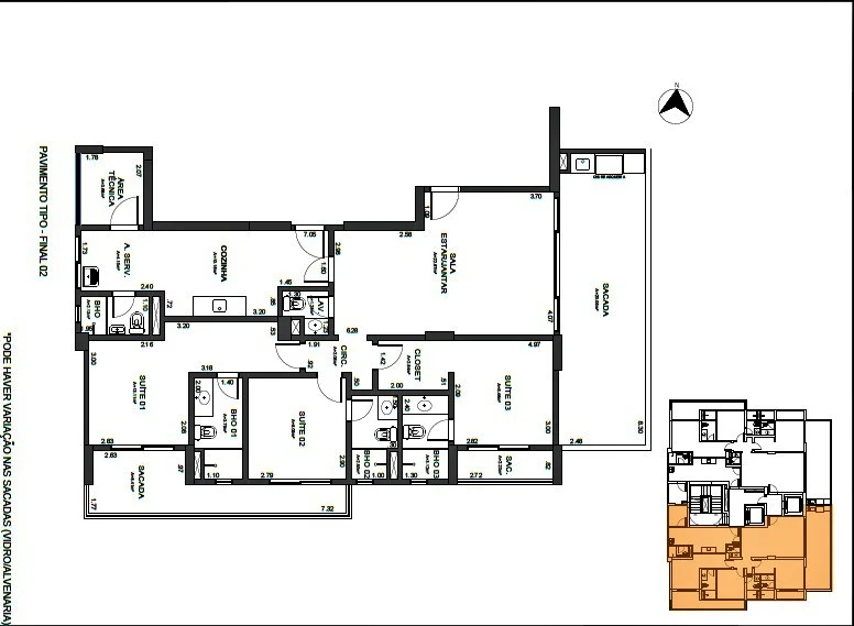 Apartamento 3 Suítes à Venda em São Brás, Belém — Miniatura 24